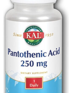 Ácido Pantotênico 250 Mg 100 Comprimidos Por Kal