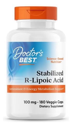 Ácido R-lipóico Zed Com Narala Bioaprimorado 100 Mg 180 Cáps