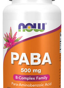 Paba 500 Mg 100 Cápsulas Da Now Foods
