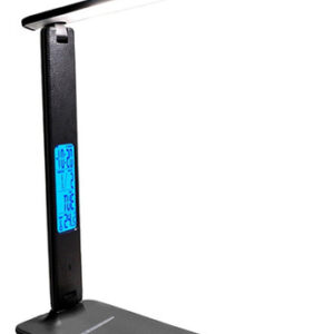 Lâmpada Mesa Led Carregador Sem Fio Carregando Preto