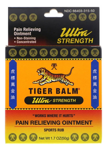 Bálsamo Ultra Strength De 1,70 Onças Da Tiger