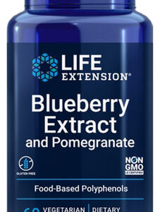 Extrato De Mirtilo Com Romã 60 Cápsulas Da Life Extension