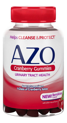 Gomas De Cranberry Mixed Berry 40 Gummies Da Azo