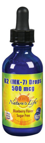 Vitamin K2 (mk7) Drops Blueberry 2 Oz By Nature's Life