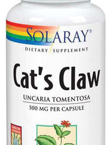 Cat's Claw Bark 500 Mg 100 Cápsulas Da Solaray