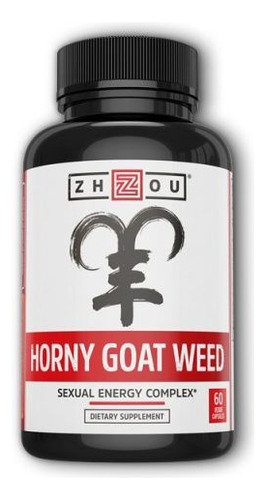 Horny Goat Weed 60 Cápsulas Vegetarianas Da Zhou Nutrition