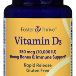Vitamin D3 250 Mcg 100 Softgels By Foster And Thrive