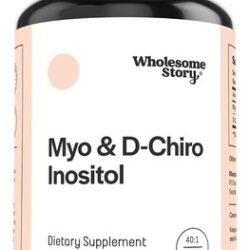 Wholesome Story Myo & D-Chiro Inositol Suplemento em cápsulas de mioinositol em pote de 120 unidades