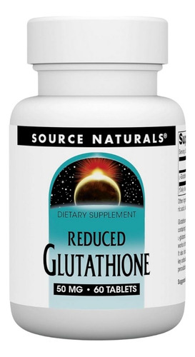 Glutathione Reduced 50 Mg 60 Tabs By Source Naturals