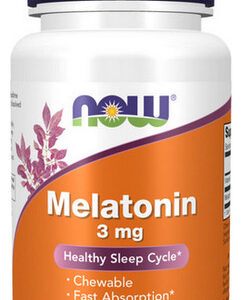 Melatonina 3 Mg 180 Pastilhas Da Now Foods