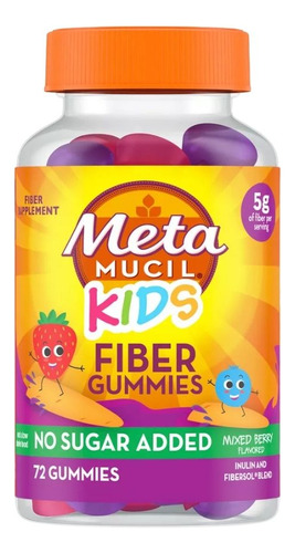 Gomas Metamucil Kids Fiber Mixed Berry 72 Gummies By Crest