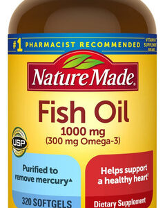 Suplemento De Óleo De Peixe Feito Na Natureza 1000 Mg 320 Cá