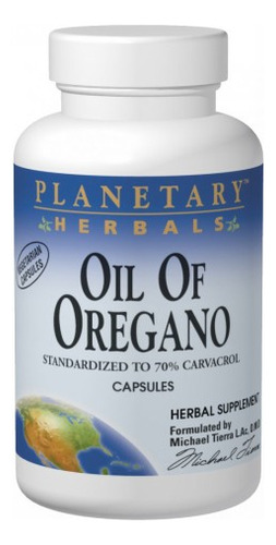 Óleo De Orégano 1 Fl Oz Da Planetary Herbals