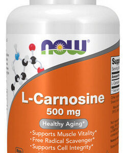 L-carnosina 500 Mg 100 Cápsulas Vegetais Da Now Foods