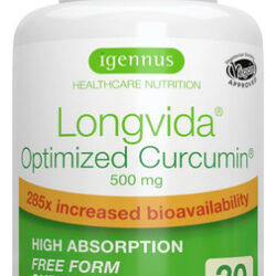 Longvida Lipidated Curcumin 500mg, Ultra Biodisponível
