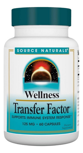 Wellness Transfer Factor 125 Mg 60 Caps By Source Naturals