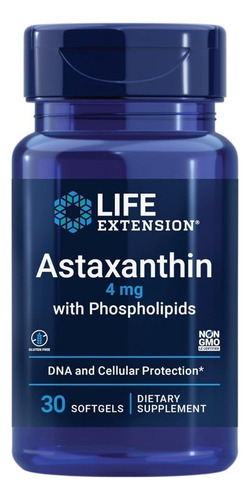 Astaxantina Bio-aprimorada Com Fosfolipídios 4 Mg 30 Cápsula