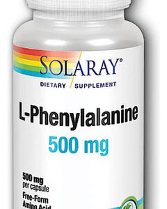 L-fenilalanina 500 Mg 60 Cápsulas Da Solaray