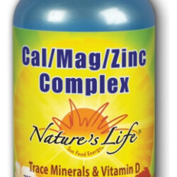 Cal-mag-zinc 1000/600/15 Mg 250 Comprimidos Da Nature's Life