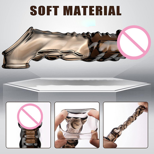 Preservativo Masculino Transparente Extra Longo Com Dentes D - Imagem 6