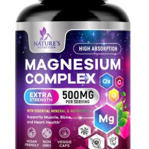 Complexo De Magnésio Suplemento 500mg - Alta Absorção Glicin
