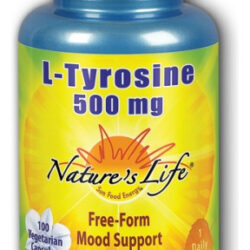 L-tirosina 500 Mg 100 Cápsulas Da Nature's Life