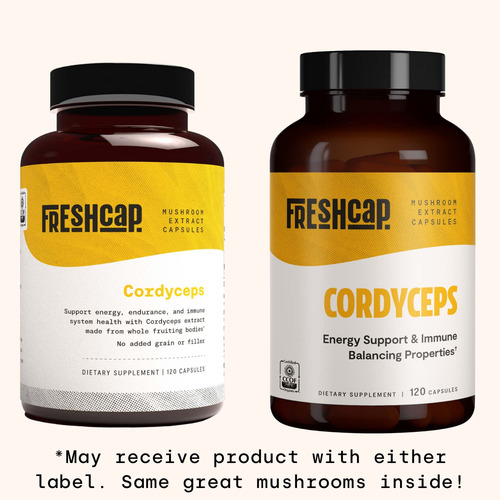Suplementos Freshcap Cordyceps Mushroom 120 Cápsulas - Imagem 7