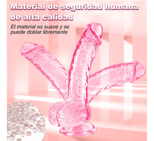 Ventosa De Silicone De Brinquedo Rosa Grande De 22 Cm - Imagem 5