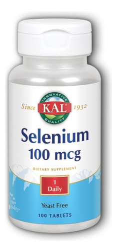 Selênio 100 Mcg 100 Cápsulas Da Kal