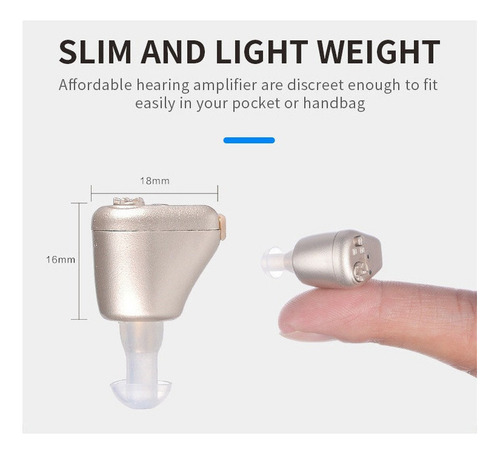 " Amplificador Portátil Recarregável Usb Para Idosos - Imagem 5
