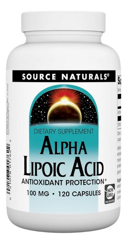 Alpha Lipoic Acid 100 Mg 60 Capsules By Source Naturals
