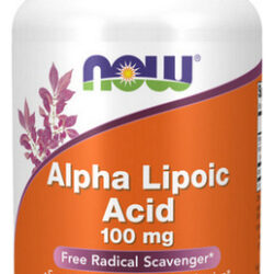 Ácido Alfa Lipóico 100 Mg 120 Cápsulas Vegetais Da Now Foods