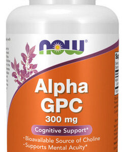 Alpha Gpc 300 Mg 60 Cápsulas Da Now Foods