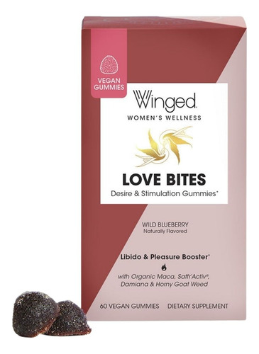 Love Bites Blueberry 60 Count By Winged Wellness