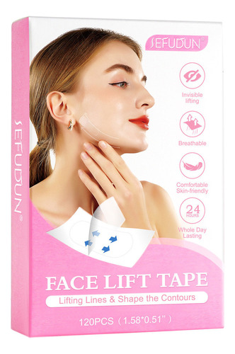 Fita Facial Impermeável Invisível Para Papada E Queixo (gran