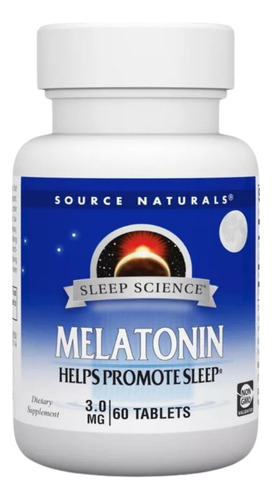 Melatonin 3 Mg 60 Tabs By Source Naturals