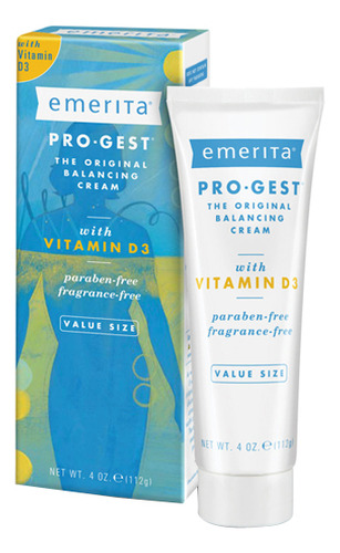 Pro-gest Natural Balancing Cream 4 Oz By Emerita