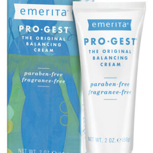 Creme Pro-gest, Sem Parabenos, Fórmula De 2 Onças Da Emerita