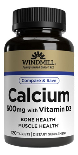 Cálcio Como Carbonato Com Vitamina D 600 Mg 120 Comprimidos
