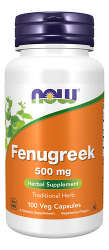Feno-grego 500 Mg 100 Cápsulas Da Now Foods