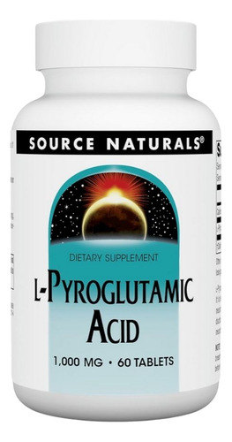 L-pyroglutamic Acid 1000 Mg 60 Tabs By Source Naturals