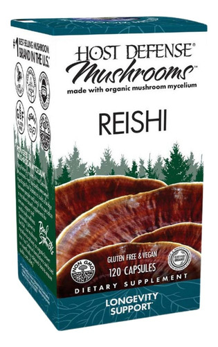 Cápsulas Reishi 120 Cápsulas Da Host Defense