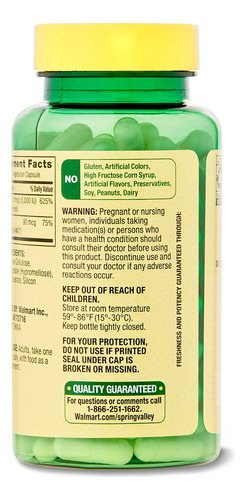 Vitamina K2 + D3 Spring Valley 90 Cápsulas Vegetarianas - Imagem 12