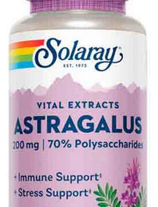 Extrato De Raiz De Astrágalo 200 Mg 30 Cápsulas Da Solaray