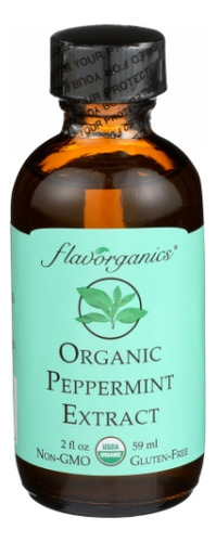Extrato Orgânico De Hortelã De 2 Onças Da Flavorganics