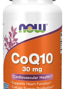 Coq10 30 Mg 60 Cápsulas Vegetais Da Now Foods