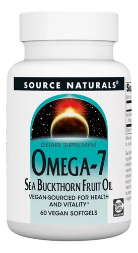 Omega-7 Sea Buckthorn Fruit Oil 60 Sgels By Source Naturals