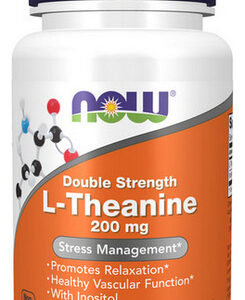 L-teanina 200 Mg 60 Cápsulas Da Now Foods