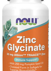 Glicinato De Zinco 30 Mg 120 Cápsulas Gelatinosas Da Now Foo