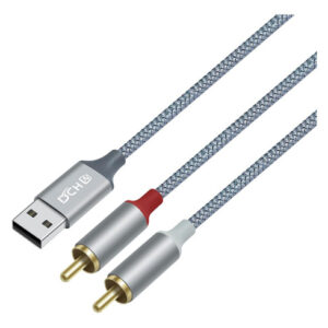 Dchav Cabo De Áudio De 4 Pés Rca Para Usb Adaptador Tipo ...